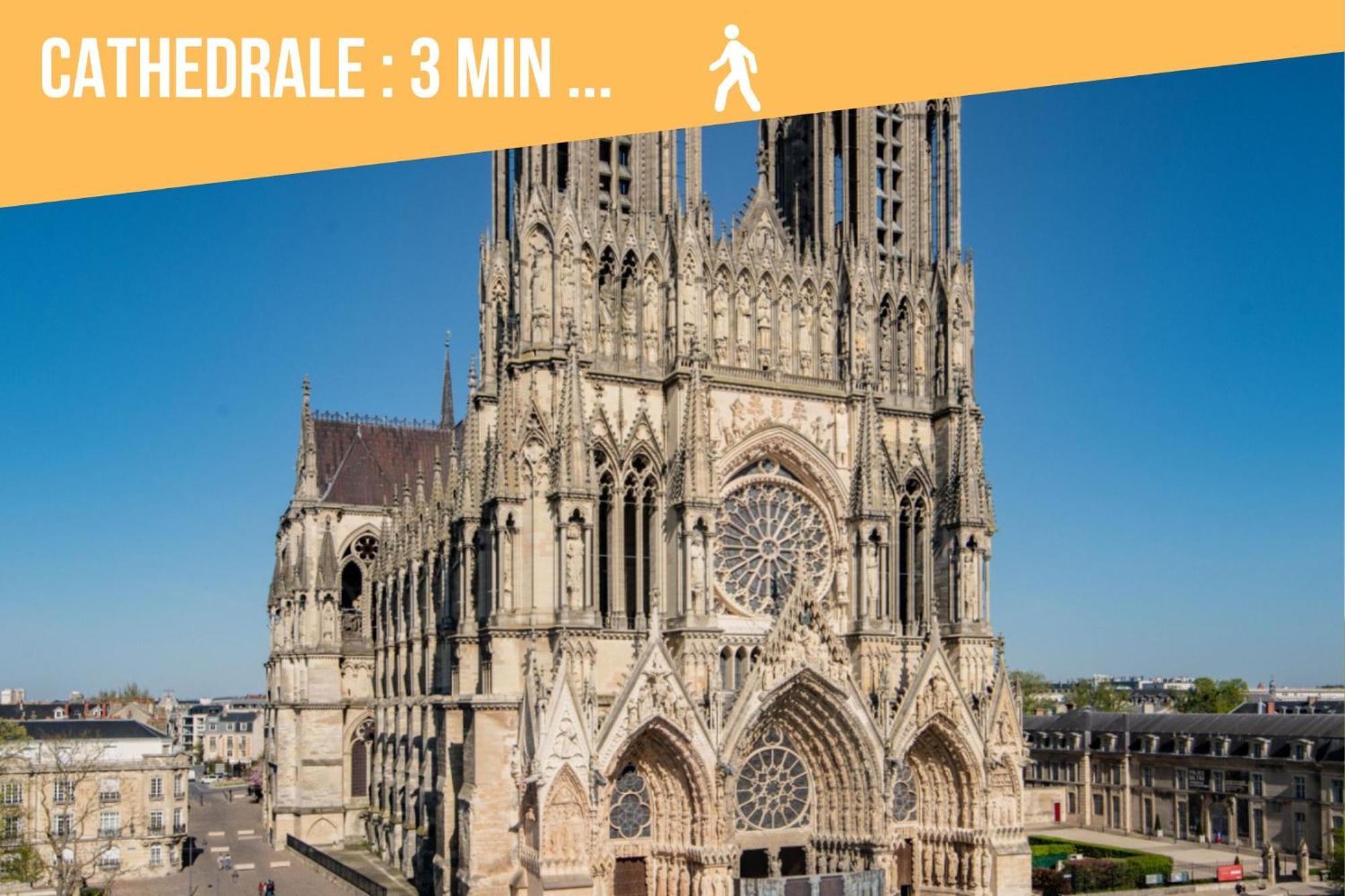 So Guest- Pepite De Charme Proche Cathedrale, Climatisation Parking Apartment Reims Ngoại thất bức ảnh